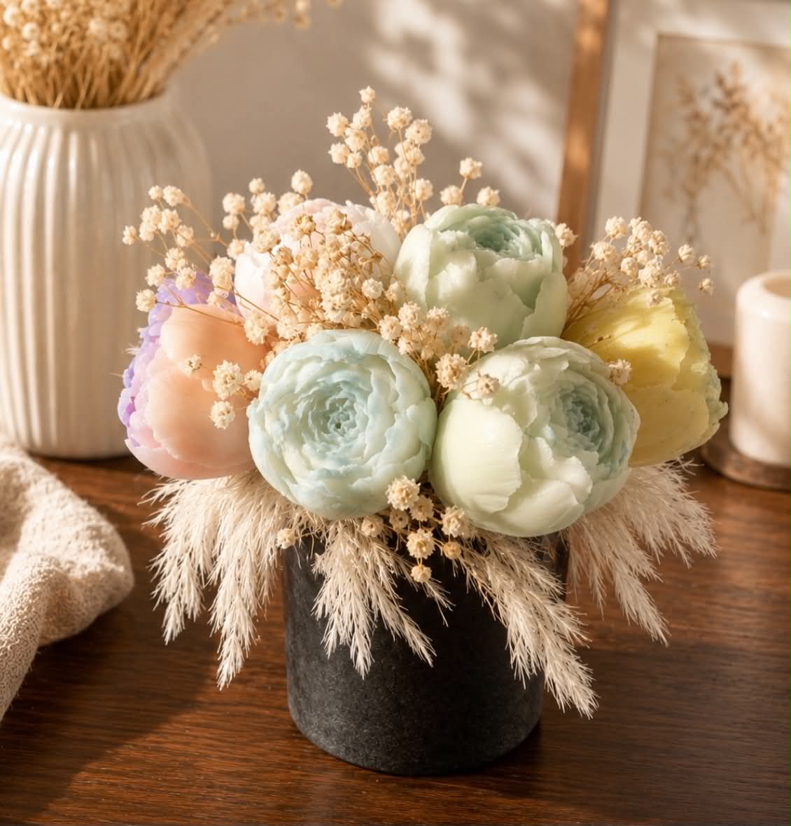 Flo Candles floral arrangement